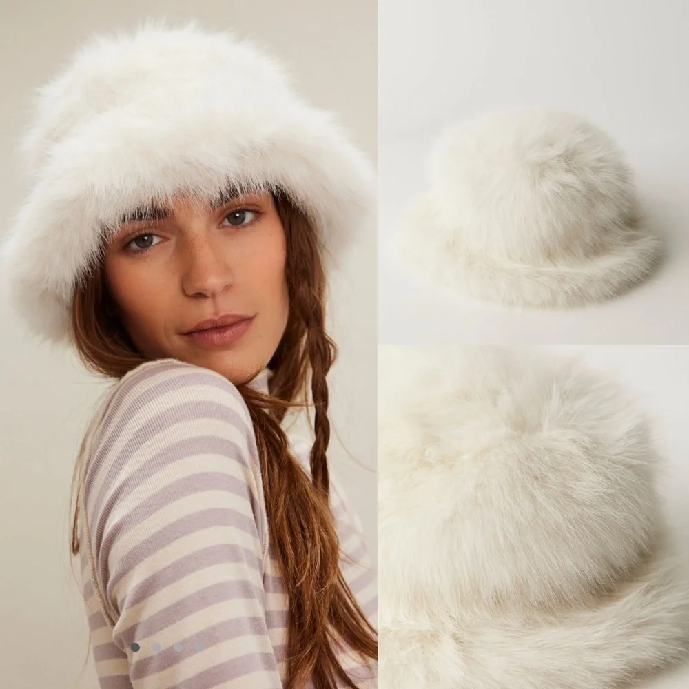 Free People X Unreal Fur ICE Queen Bucket Hat